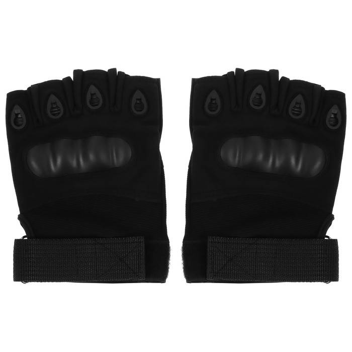 Перчатки тактические ONLYTOP, без пальцев, р. M- L , цвет чёрный